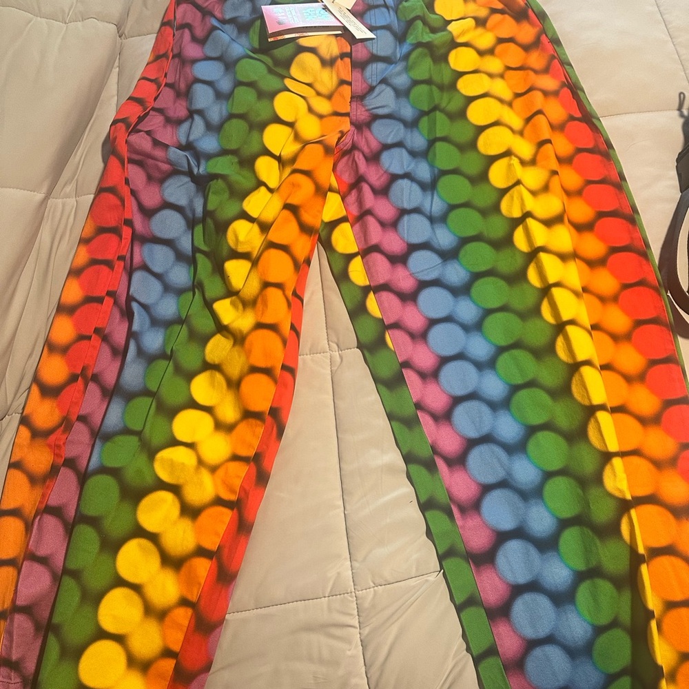 Colorful Womens or Teen Rainbow Pants